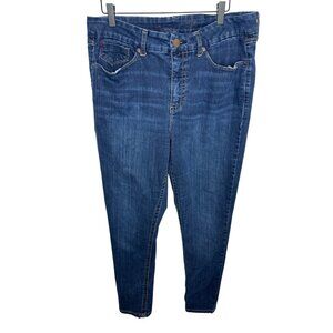 Seven7 Women’s High Rise Skinny Jeans Size 16 Stretch Denim Dark Wash